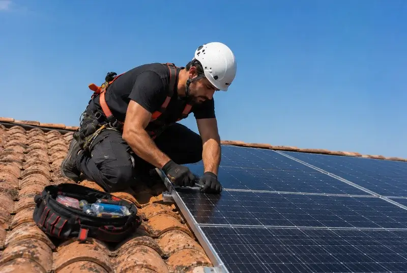 Maintenance et monitoring de panneaux solaires à Biras