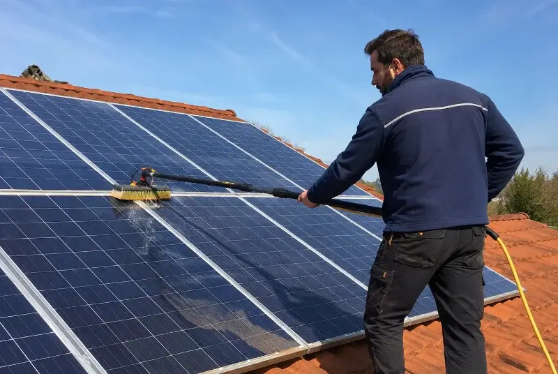 Nettoyage et entretien de panneaux solaires à Biras