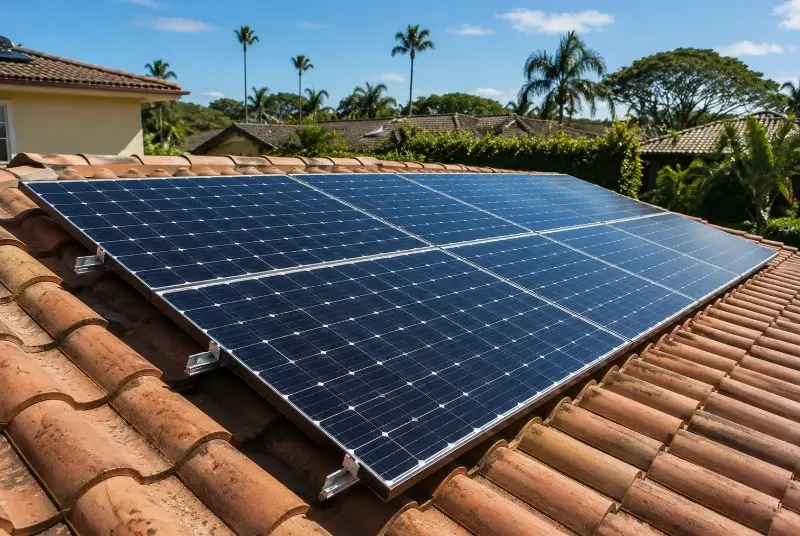 Installation de panneaux solaires à Biras